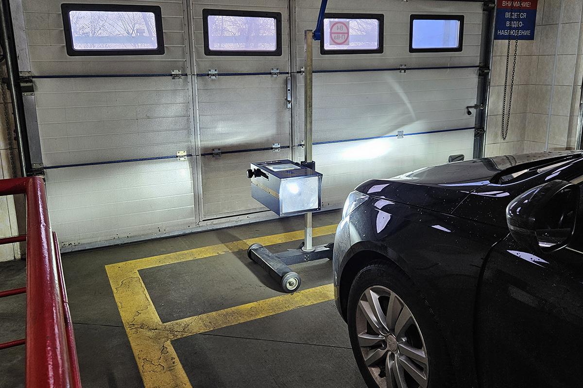 Проверка света фар