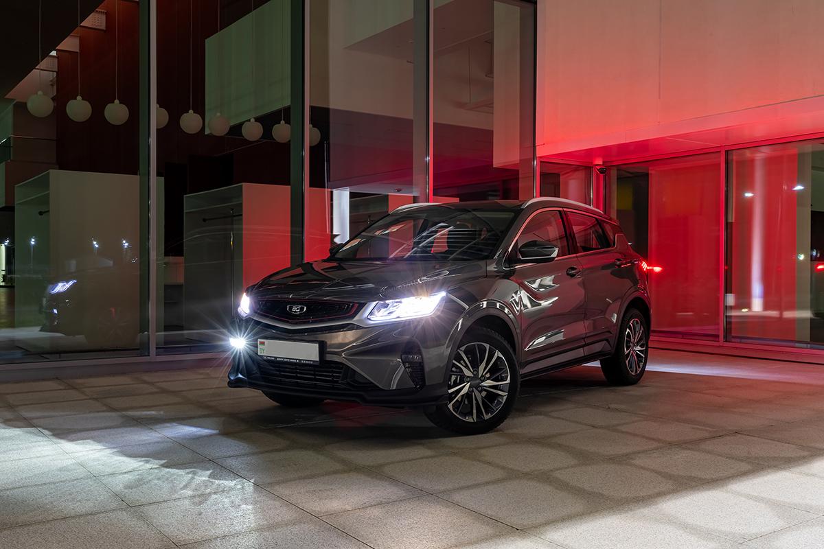 Галогенные фары и штатный свет на BELGEE X50