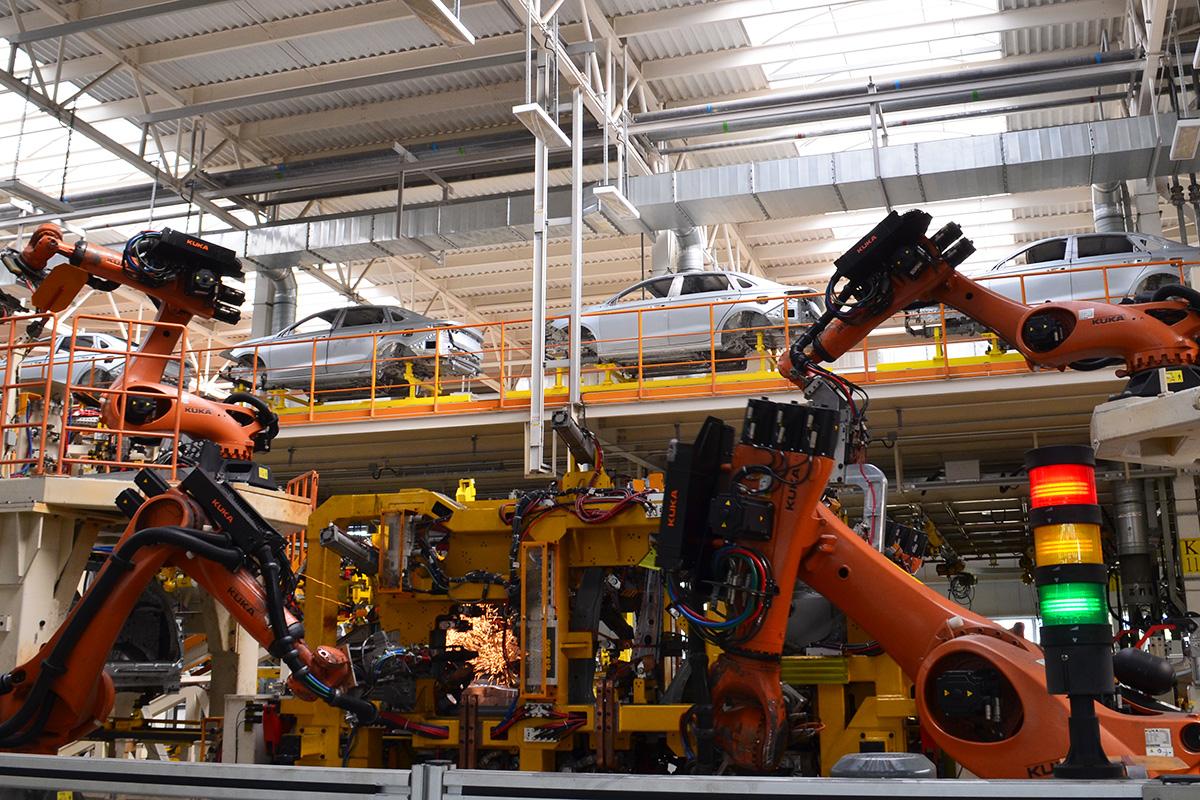 Линия сборки машин