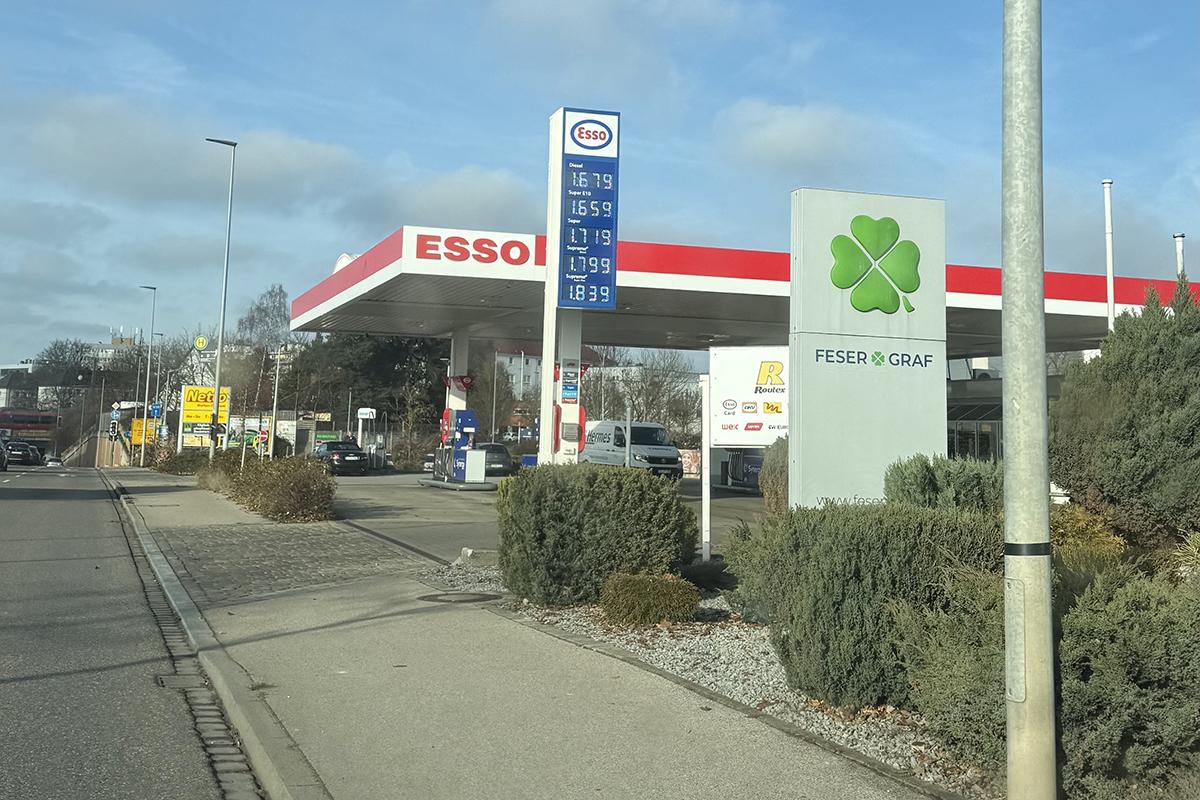 заправка в Германии