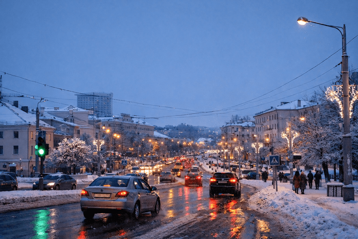 зима на дорогах