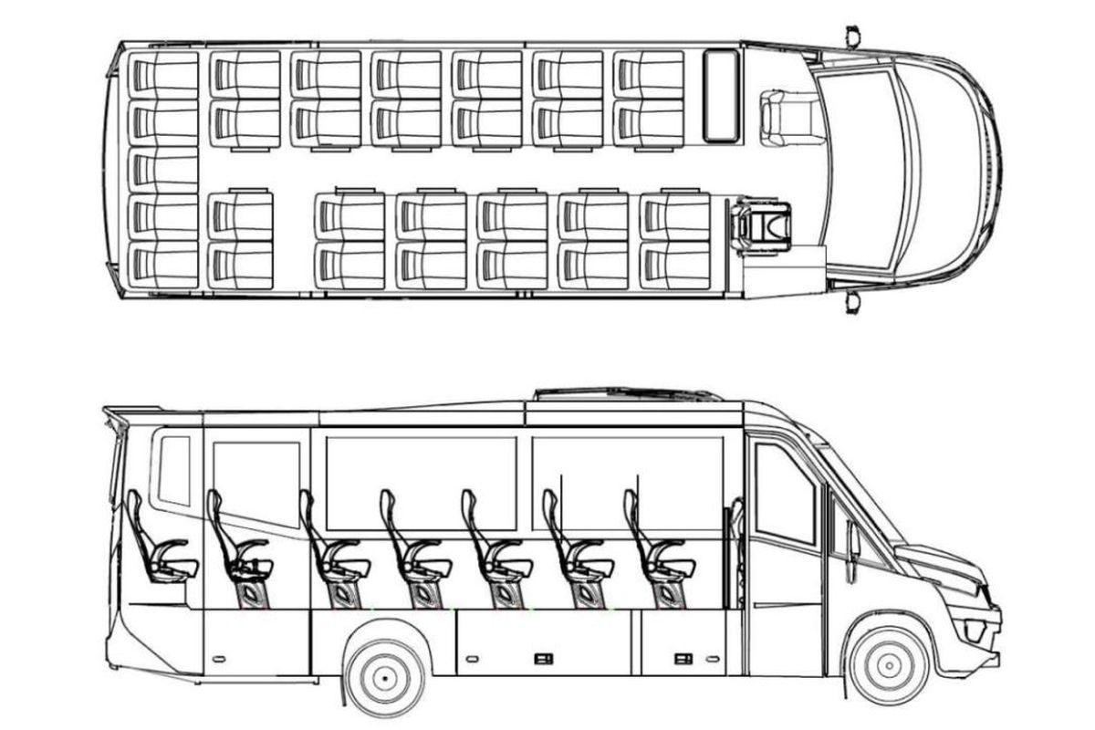 Планировка салонов автобусов «Авиор» и «Неман»