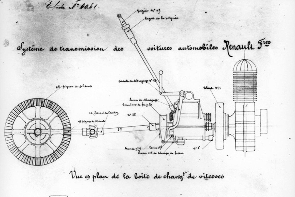 Схема работы коробки передач Луи Рено